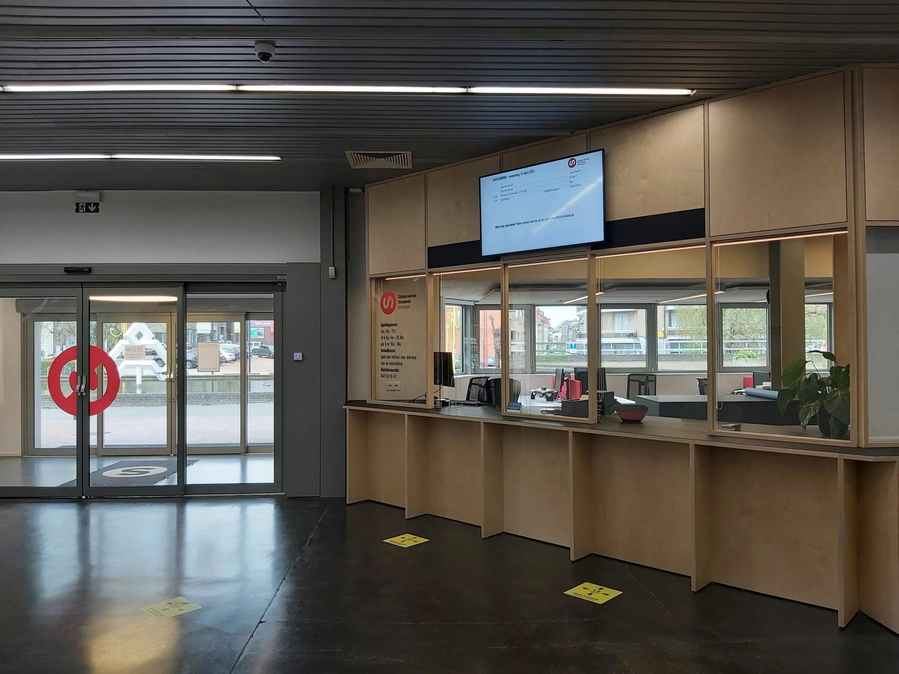 Het onthaal van CC Strombeek